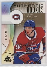 2024 Upper Deck SP Game Used Authentic Rookies Gold /149 Logan Mailloux #273 mn0