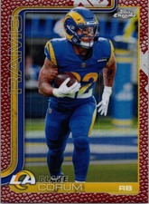 2025 Topps Chrome #171 Blake Corum Football Leather Refractor