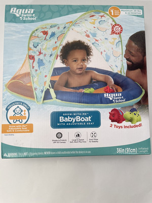 NEW AQUA SWIM SCHOOL DINOSAUR GROW WITH ME BABYBOAT 