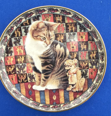 Danbury Mint  Lesley Anne Ivory Plate, Cats around the world series MALTEAZER