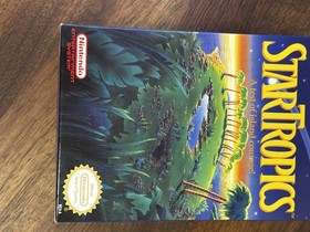 Startropics (Nintendo NES) Authentic CIB Complete w/ Letter Tested & Cleaned!