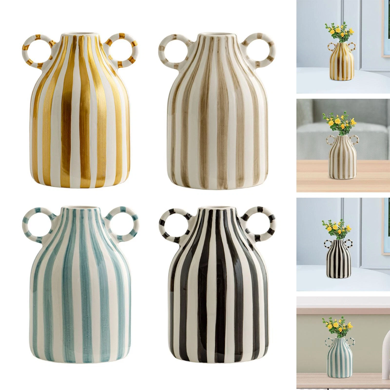 Decorative Flower Vase Flower Arrangement for Entrance