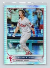 2022 Topps Chrome Prism Refractor #170 Luke Williams (RC) - Phillies (Q)