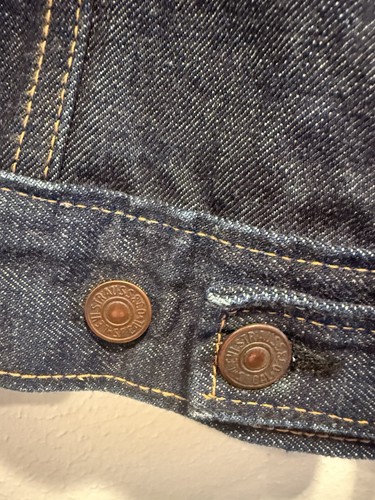 Vintage 60s Levi’s Men’s Denim Blue Jean Jacket Size 44 70505 0217 type 3 Big E - Picture 12 of 12
