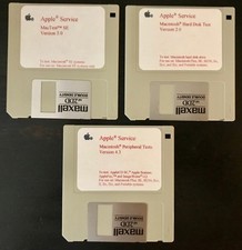 Apple Macintosh SE Service Source 3 Diskette Set for Classic Macs