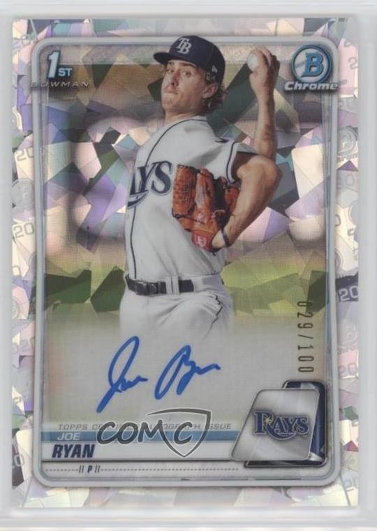 2020 Bowman Chrome Prospects Atomic Refractor 29/100 Joe Ryan #CPA-JRY Auto ya6