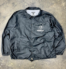 Rare! Vintage 90s Eight Ball Records New York Black Nylon Coach Jacket