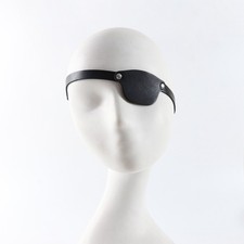 Pirate Eye Props Novelty PU Vintage Adjustable Single Eye Mask for Carnival