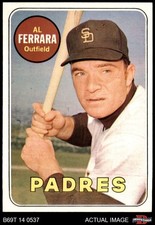 1969 Topps #452 Al Ferrara  Yellow Name Padres COMMON VARIATION 8 - NM/MT
