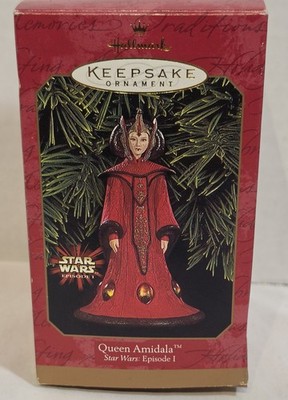 MIB HALLMARK ORNAMENT 1999 Queen Amidala Star Wars Episode I