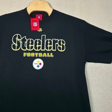 Vintage NWT Pittsburgh Steelers T-Shirt Mens L Y2K 2005 NFL Football Graphic NOS