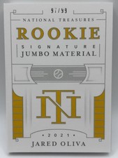 2021 National Treasures Rookie Jumbo Material Jared Oliva Pirates 97/99