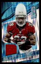 2015 SPECTRA ANDRE ELLINGTON SB-AE SUNDAY BEST JERSEYS NEON BLUE 3/50 CARDINALS