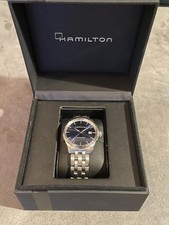 HAMILTON Jazzmaster Gent Quartz Watch Blue Steel 40mm Used