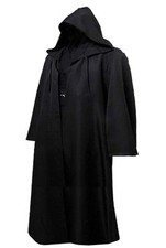 Medium Black Cloak Costume Outfit Fabric Uniform Perfect for Dress Up Parties