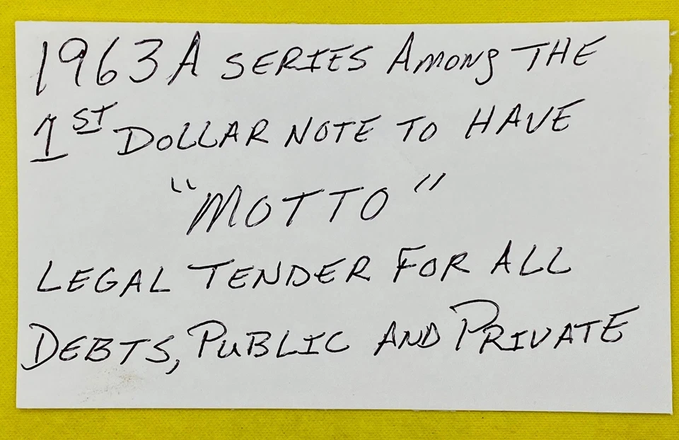 Vintage Series 1963A Fancy Serial Number $1 Dollar Bill G 89652542 E RARE FRN DC - Image 2 of 4