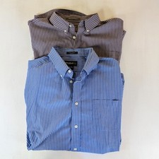 Eddie Bauer Set Of 2 Wrinkle Resistant Relaxed Fit Men Sz XL Button Down Shirts