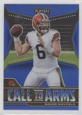 2021 Panini Playoff Call to Arms Blue Prizm Baker Mayfield #CA-BMA 0g0p