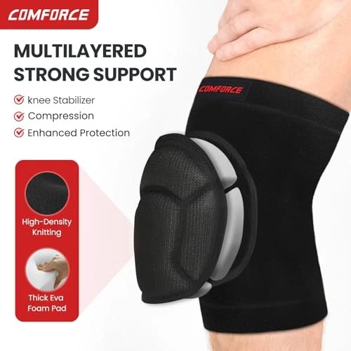 Knee Pads for Men Women Kids, Anti-slip Knee Sleeve, Soft Breathable Sponge - Image 2 of 4