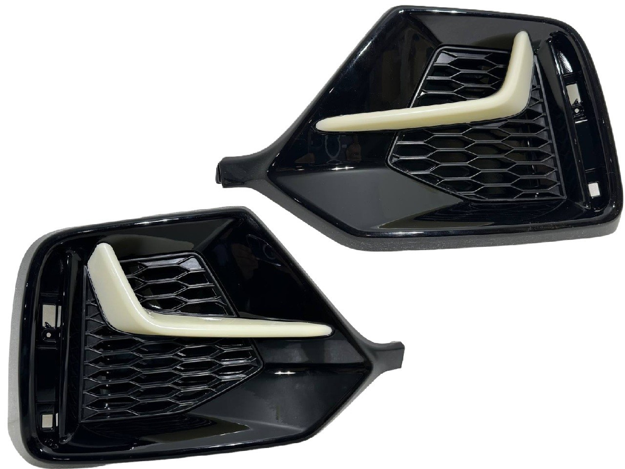 New Fits 2020-2021 Honda Civic Hatchback Rear Fog Light Cover Left Right Set