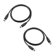 2Pcs 6P 3.28 Feet PS/2 Extension Cable MOUSE KEYBOARD Male to Male