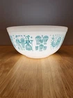 Pyrex Amish Butterprint #403 Turquoise On White ~ 2 1/2 Qt Mixing Bowl