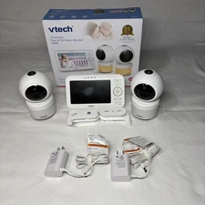 VTech VM5463-2 Baby Monitor 5" Screen with 2 Cameras Pan-Tilt-Zoom Night Light