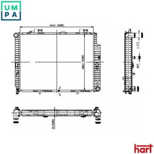 RADIATOR ENGINE COOLING 612 567 FOR MERCEDES-BENZ E-CLASS/Platform/Chassis 2.7L