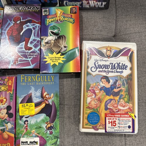 VINTAGE 80S-90S CARTOON VHS TAPES LOT Goosebumps Disney Go Joe POWER RANGERS - Imagen 5 de 20