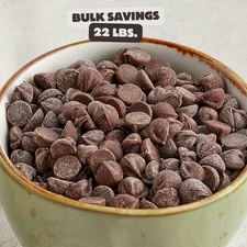Van Leer 1M Semi-Sweet Chocolate Chips 22 lb.