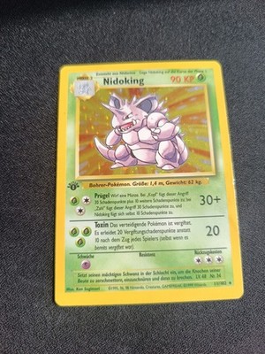 Nidoking 1st Edition - Pokemon Base Set 1999 - Holo German Vintage - Near Mint