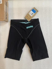 Arena Boys Powerskin Impulso Jammer Jr - Black/Teal Size 26 New