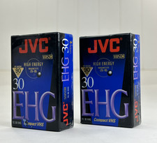 JVC Compact VHS C Blank Camcorder Tape 90 Minutes TC-30 EHG Lot of 2 Tapes