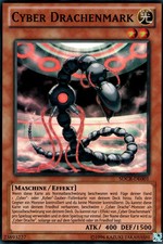 YuGiOh Cyber Drachenmark SDCR-DE001 Super Rare Light Played 1st