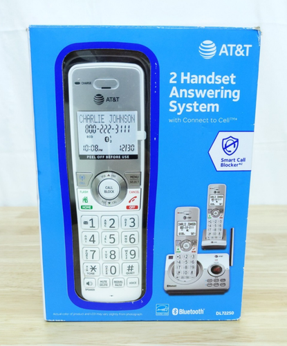 AT&T DL72250 Telefono cordless doppio telefono portatile