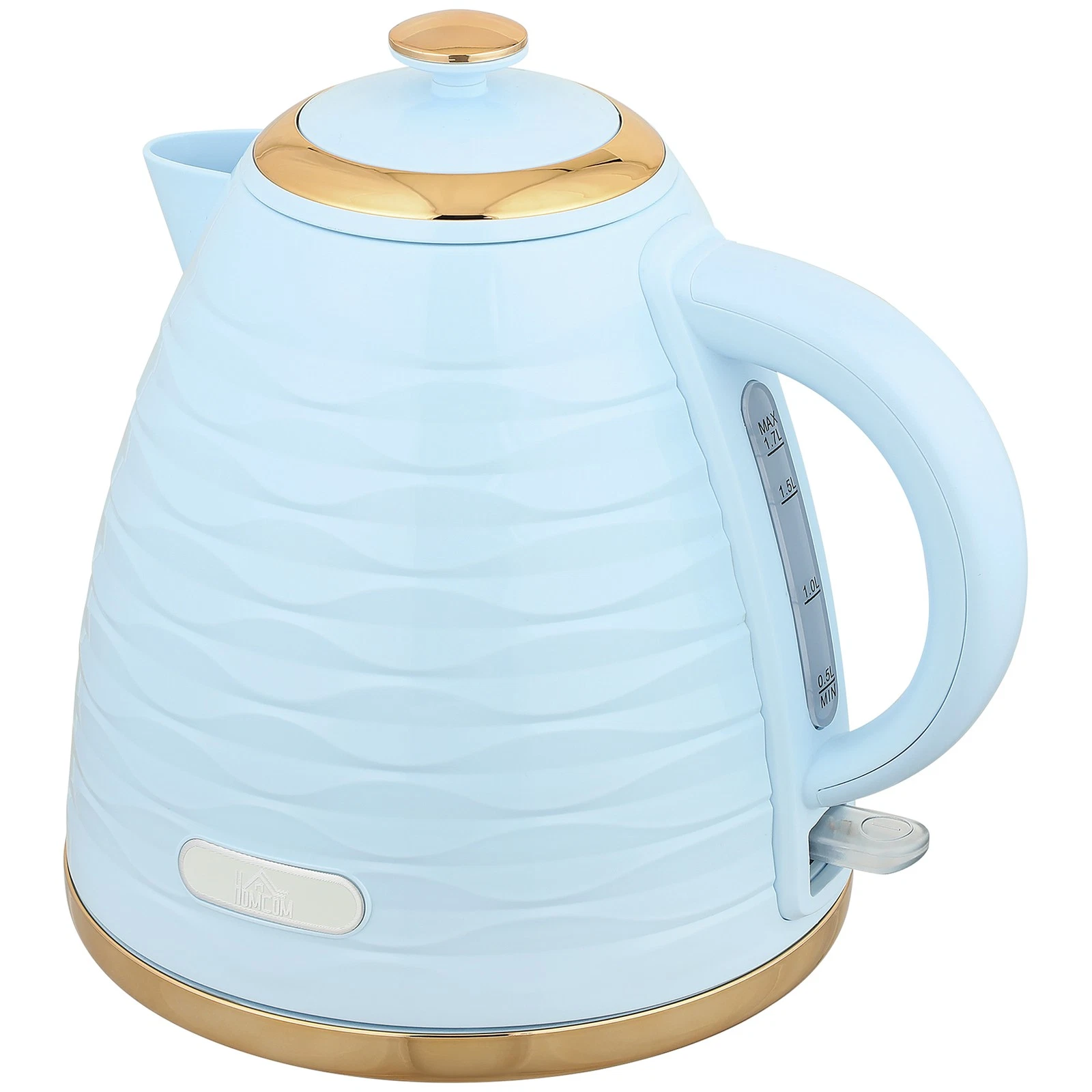 HOMCOM Electric Kettle, Fast Boil, 1.7L, 3kW, Swivel, Light Blue Ripple
Opens in a new window or tab