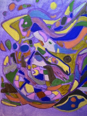 8x10 Acrylic Painting Specialist Birth Of A Super-Hero ''Premium Edition'' Only 1