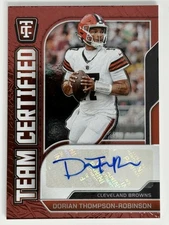 Dorian Thompson-Robinson 2024 Panini Totally Team Certified AUTO /100 #TCS-DTR