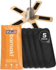 Ceiling Fan Air Purifier Pads, Carbon Filters for Blades, 5 Count