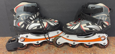 Mongoose Inline Roller Blades ABEC-5 Men's Size 6 Black Gray Free Shipping