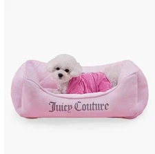 Juicy Couture Crown Bling Pet Bed Small NWT
