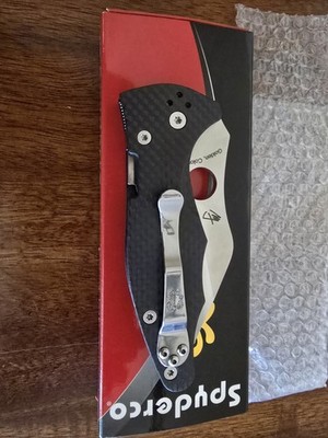 Spyderco Yojimbo 2 CF/20CV CPM 20CV Wharncliffe Carbon Fiber Manual Knife