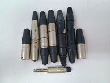 Lot of 13 XLR Connectors Mixed Brands Neutrik Amphenol NC-MX NC-FX Microphone