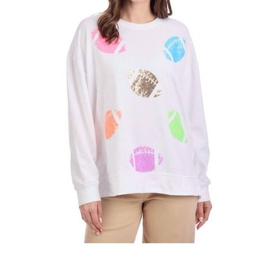 Mudpie Game Day Sparkle Sweatshirt Size One Size