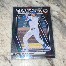 Panini 2021 Mosaic Will to Win Kris Bryant #WTW3 Chicago Cubs Baseball Card