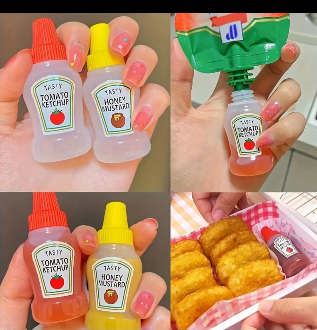 Mini Condiments Squeeze Bottles
