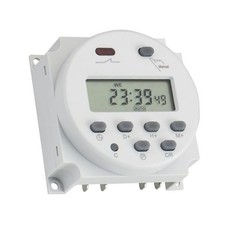 DC 12V Digital LCD Weekly Timer For Automation System 16A Programmable Switch