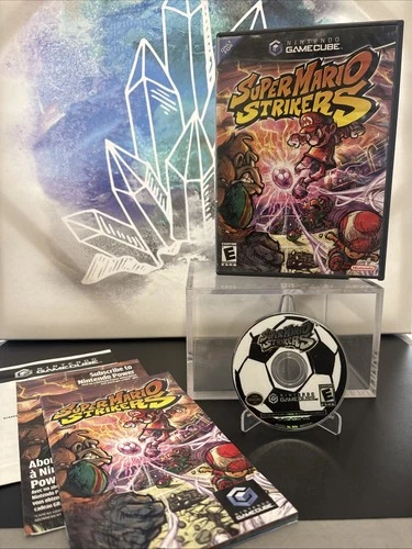 Super Mario Strikers - Nintendo GameCube - Authentic, Working, CIB Black Label