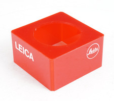 -Vintage Leica Leitz Red Shelf Lens Display Stand