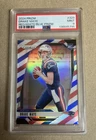 2024 Panini Prizm - Rookies Drake Maye #329 Red White & Blue Prizm (RC) PSA 9